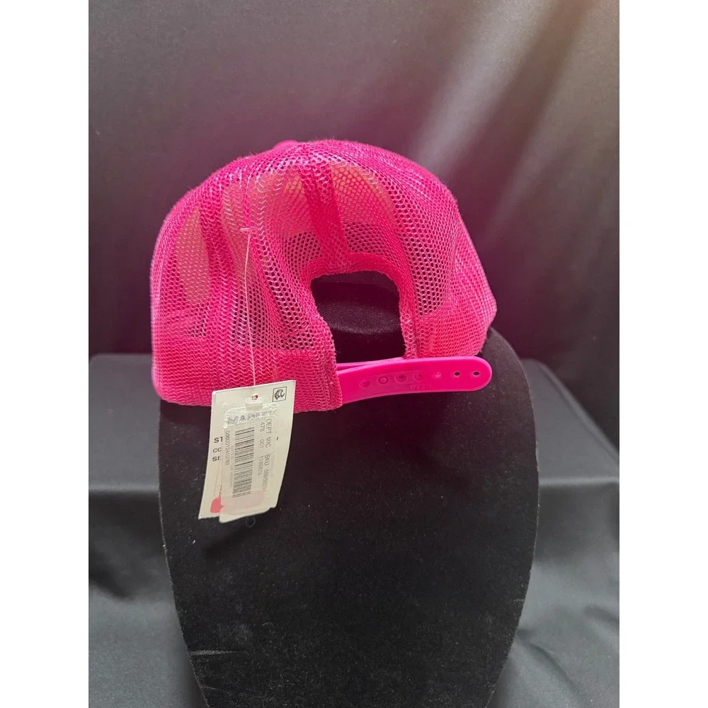 Madley Trucker Hat Snapback Cap Pink White Palm Beach Have a Good Day NWT